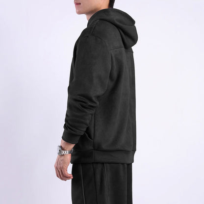 Herren Kapuzensweatshirt Weich Fleece Modern Sportlich