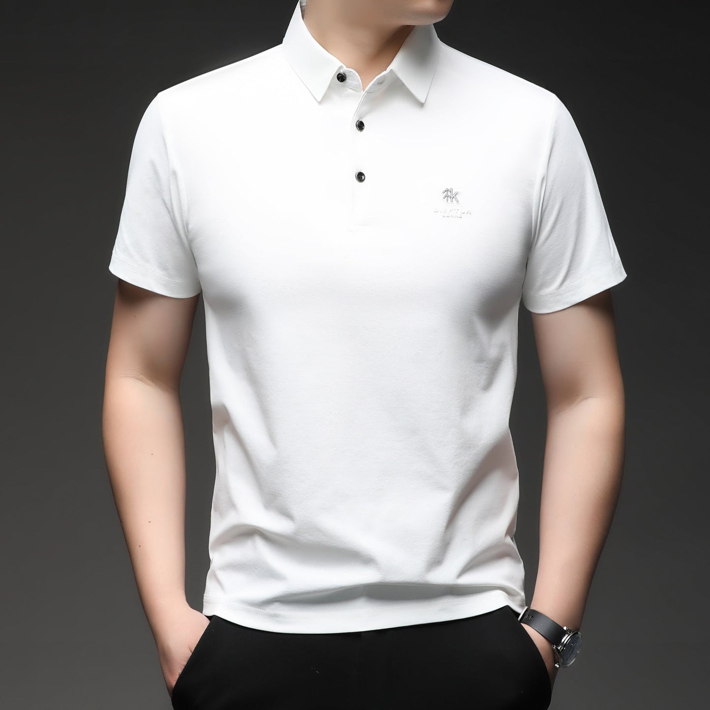 Herren Poloshirt atmungsaktiv Feinbaumwolle Modern