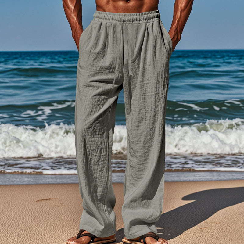 Herren Sommerhose Cargostil Elastic mit Seitentaschen