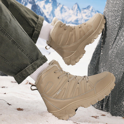 Damen Winterstiefel Warmfutter Rutschfest Schnell Schnürsystem