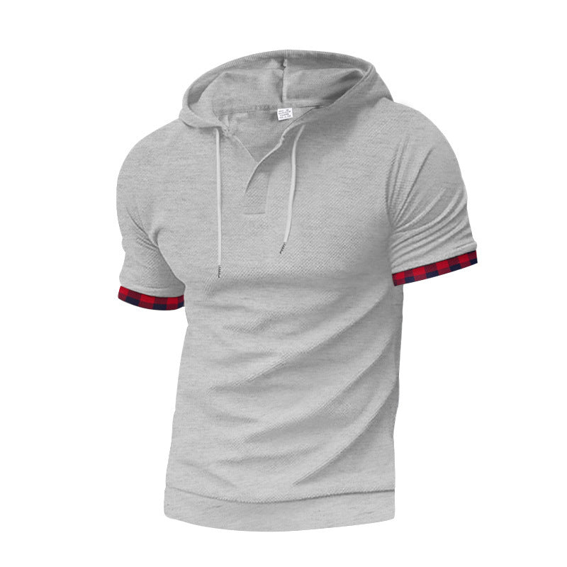 Herren Kapuzenpullover Grau Sportlich