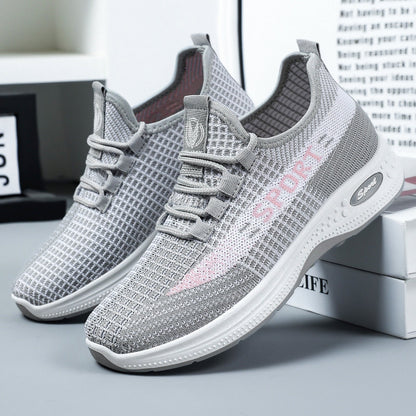 Damen Sneaker Sportlich Atmungsaktiv Laufschuhe Fitness