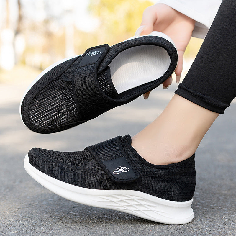 Damen Bequeme Schuhe Mit Klettverschluss Komfortabel