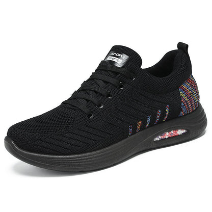 Damen Sneaker Luftgepolstert Sportlich Bequem