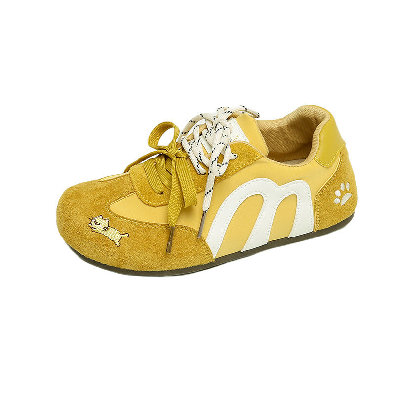 Damen Sneaker Bequem Tiermuster Laufsohle Weich
