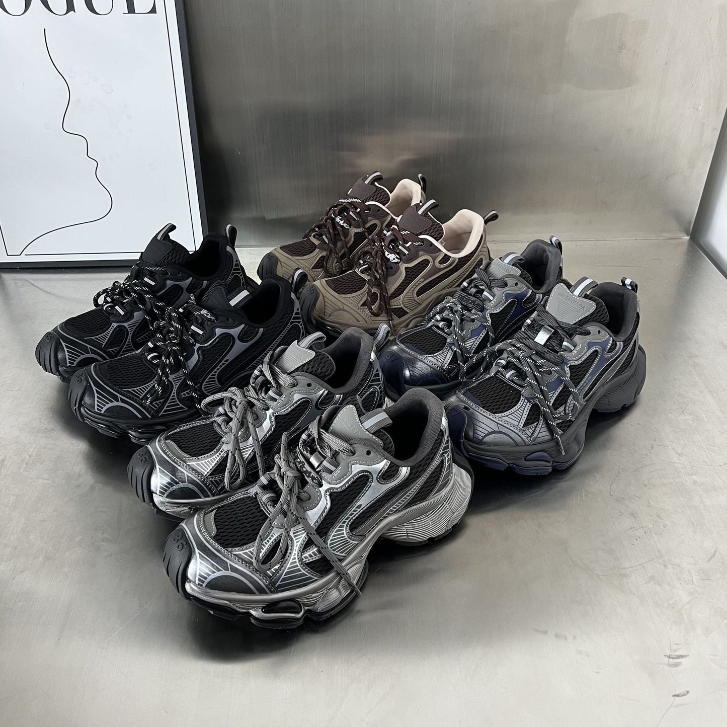 Damen Laufschuhe Sportlich Atmungsaktiv Stabil