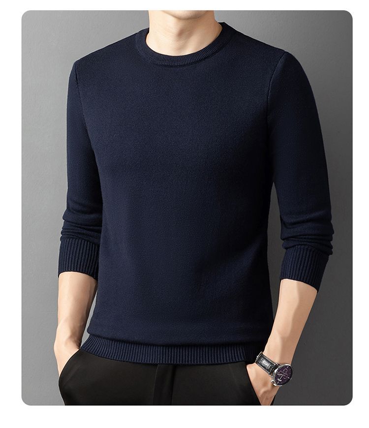 Herren Pullover Rundhals Feinbaumwolle Eleganter Style