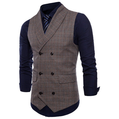 Herren Weste Karomuster Klassisch Berlin Chic