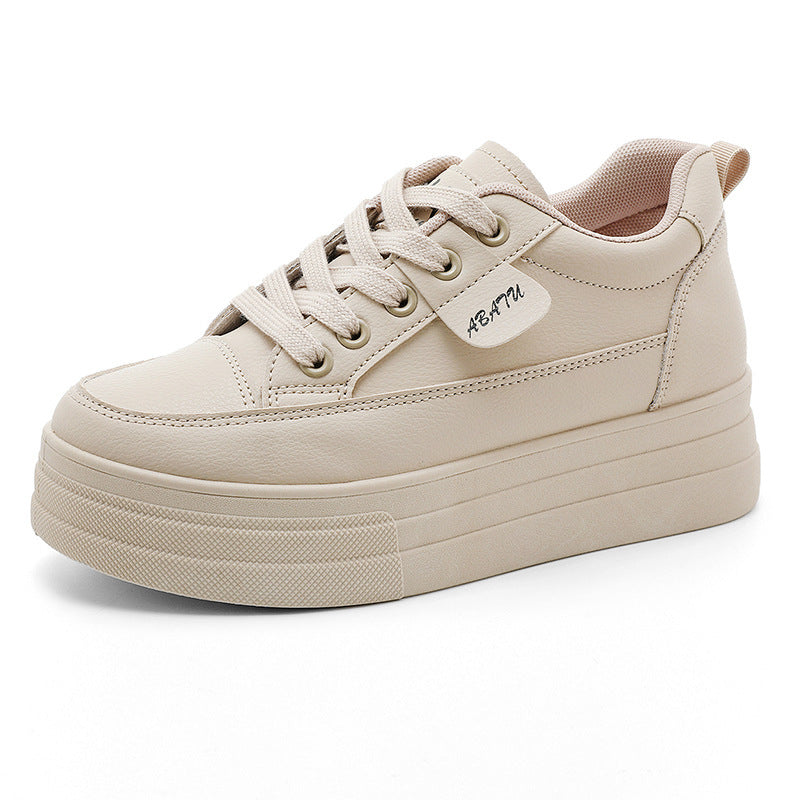 Damen Plateau Sneaker Bequem Atmungsaktiv Rutschfest