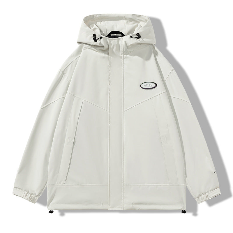 Herren Wetterjacke mit verstellbarer Kapuze Wasserabweisend - BerlinGlamour