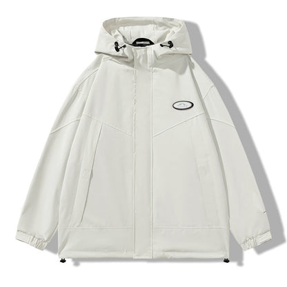 Herren Wetterjacke mit verstellbarer Kapuze Wasserabweisend - BerlinGlamour