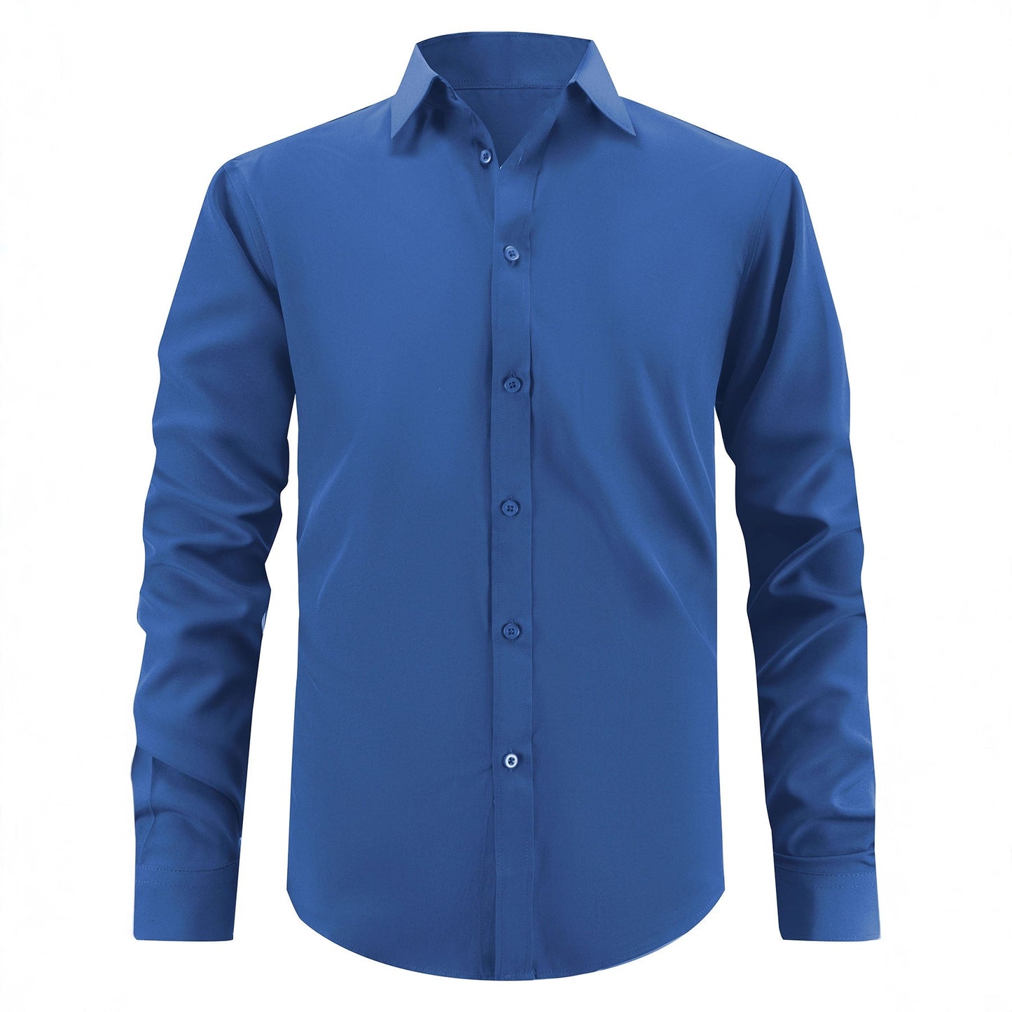 Herren Langarmhemd Modern Klassisch Slim Fit