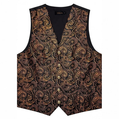 Herren Weste Elegant Paisley Muster Modern