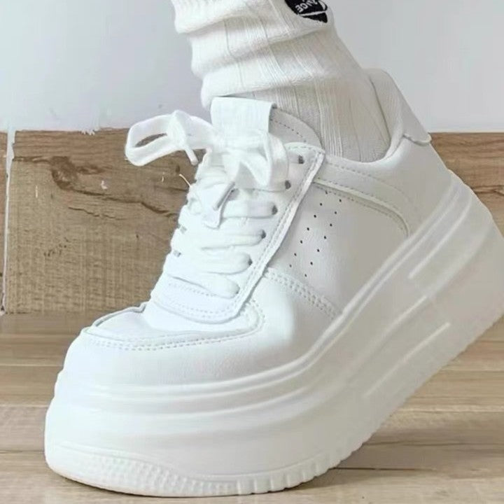 Damen Sneaker Plattform Bequem Gepolstert Modisch