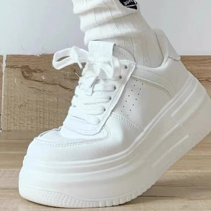 Damen Sneaker Plattform Bequem Gepolstert Modisch