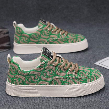 Damen Sneaker Modisch Hochwertig Textil Oberfläche