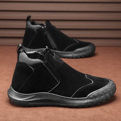 Damen Stiefel Bequem Reißverschluss Modern