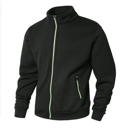 Herren Fleecejacke Sportlich mit Reißverschlusstaschen Modern