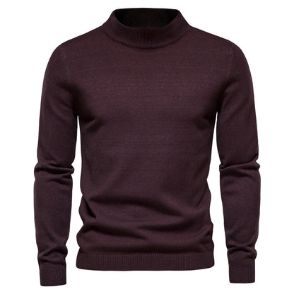 Herren Rollkragenpullover Feinwolle Elegante Qualität