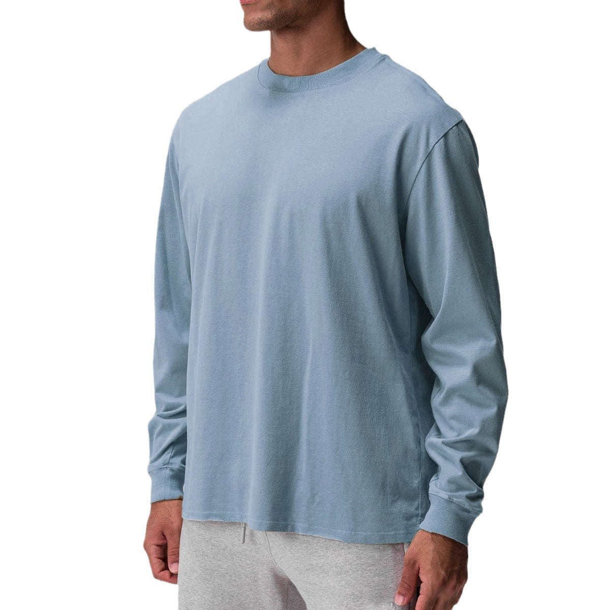 Herren Langarmshirt Bequem Leicht Modern