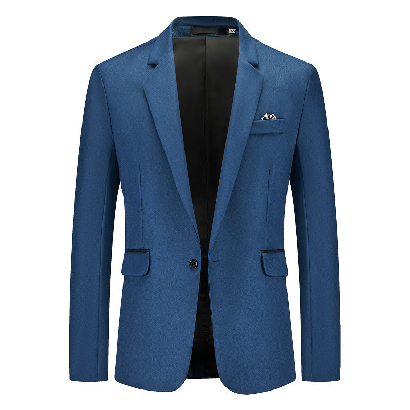 Herren Anzugblazer Modern Slim Fit Schwarz