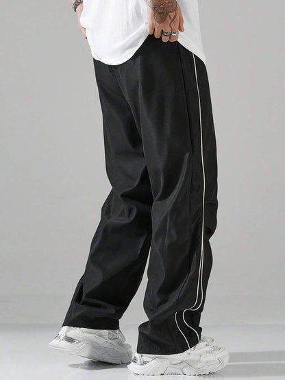 Herren SportHose Freizeit mit Kontraststreifen elastisch