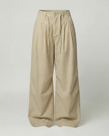 Damen Hose Hohe Taille Weites Bein Lang