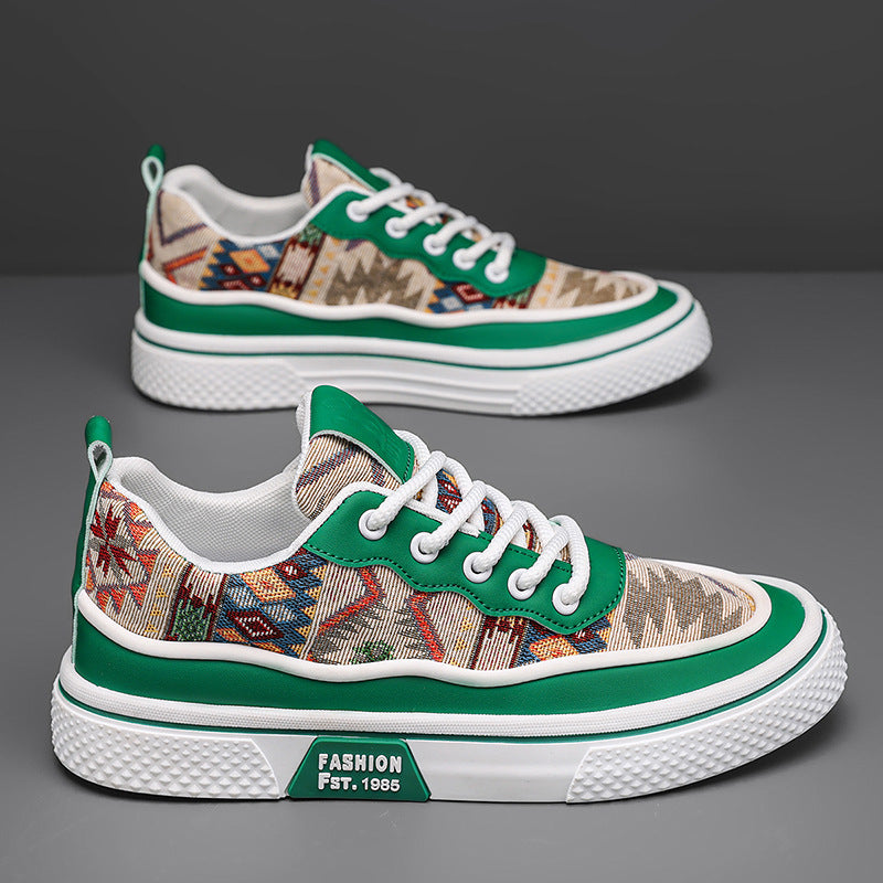 Damen Sneaker Trendy Freizeitschuhe Tribal Design - BerlinGlamour