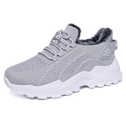 Damen Sneaker Warm Gefüttert Sportlich