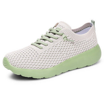 Damen Sneaker Leicht Flexibel Strick Schuhe Rutschfest