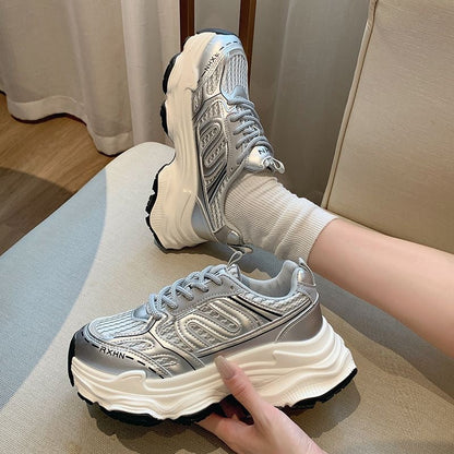 Bequeme Damen Sneaker Atmungsaktiv Sportlich Mode