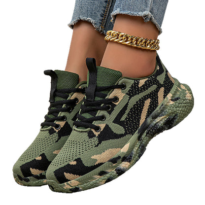 Damen Sneaker Atmungsaktiv Flexibel Laufsohle Komfort