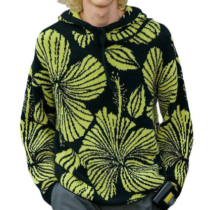 Ein perfekter Titel wäre: Unisex Kapuzenpullover mit floralem Design