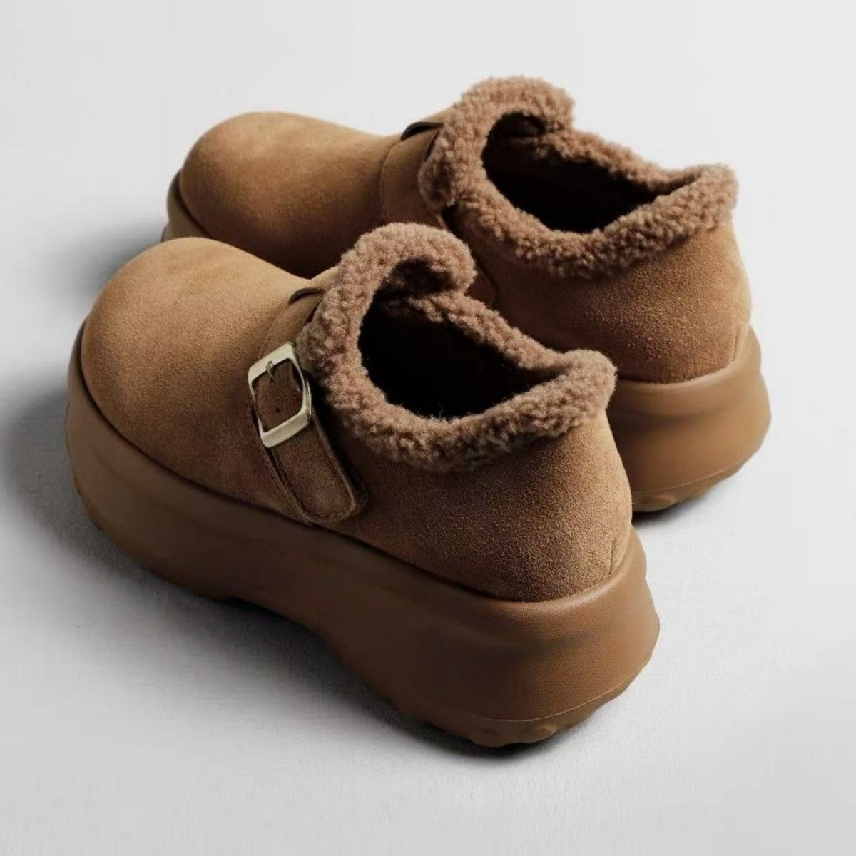 Damen Clogs Komfortabel mit Weichem Kunstfellfutter