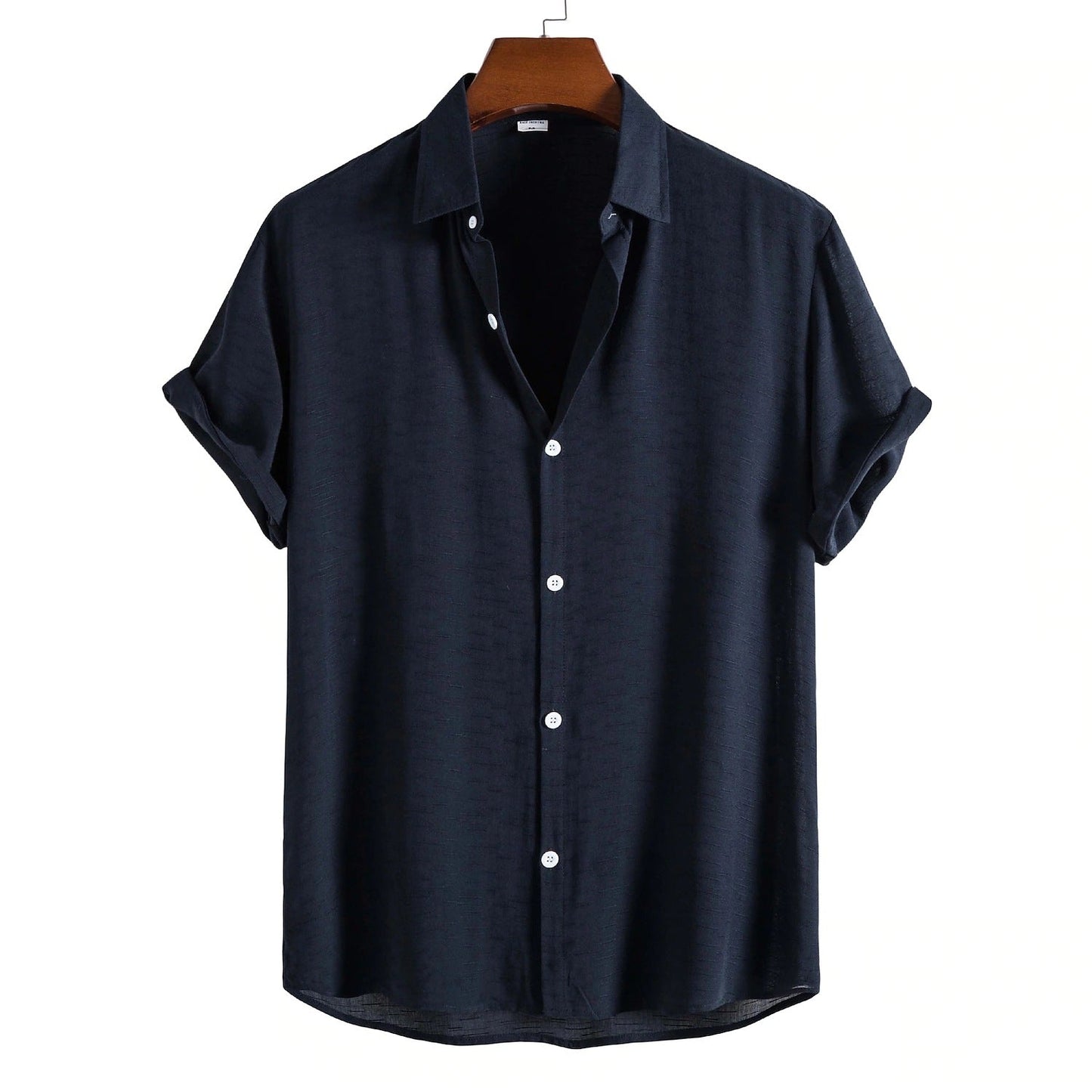 Herren Kurzarmhemd Slim Fit Elegant Modern