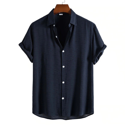 Herren Kurzarmhemd Slim Fit Elegant Modern