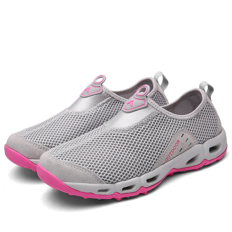 Damen Slip-On Sneaker Atmungsaktiv Outdoor Sportlich - BerlinGlamour