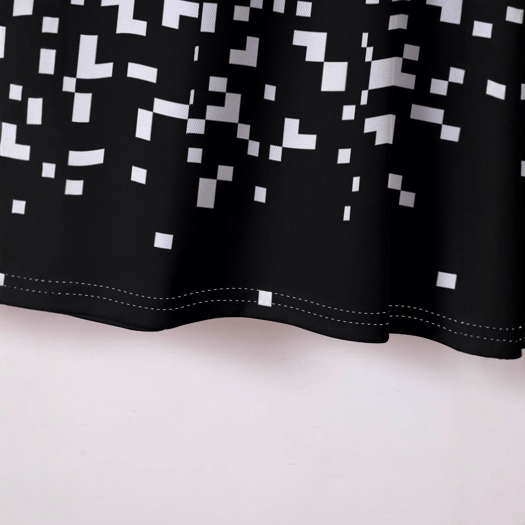 Herren Poloshirt Kurzarm Pixelmuster Modern Berlin