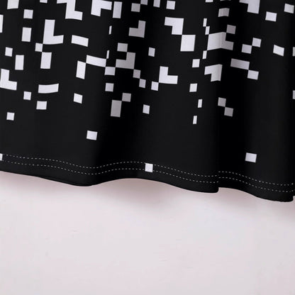 Herren Poloshirt Kurzarm Pixelmuster Modern Berlin