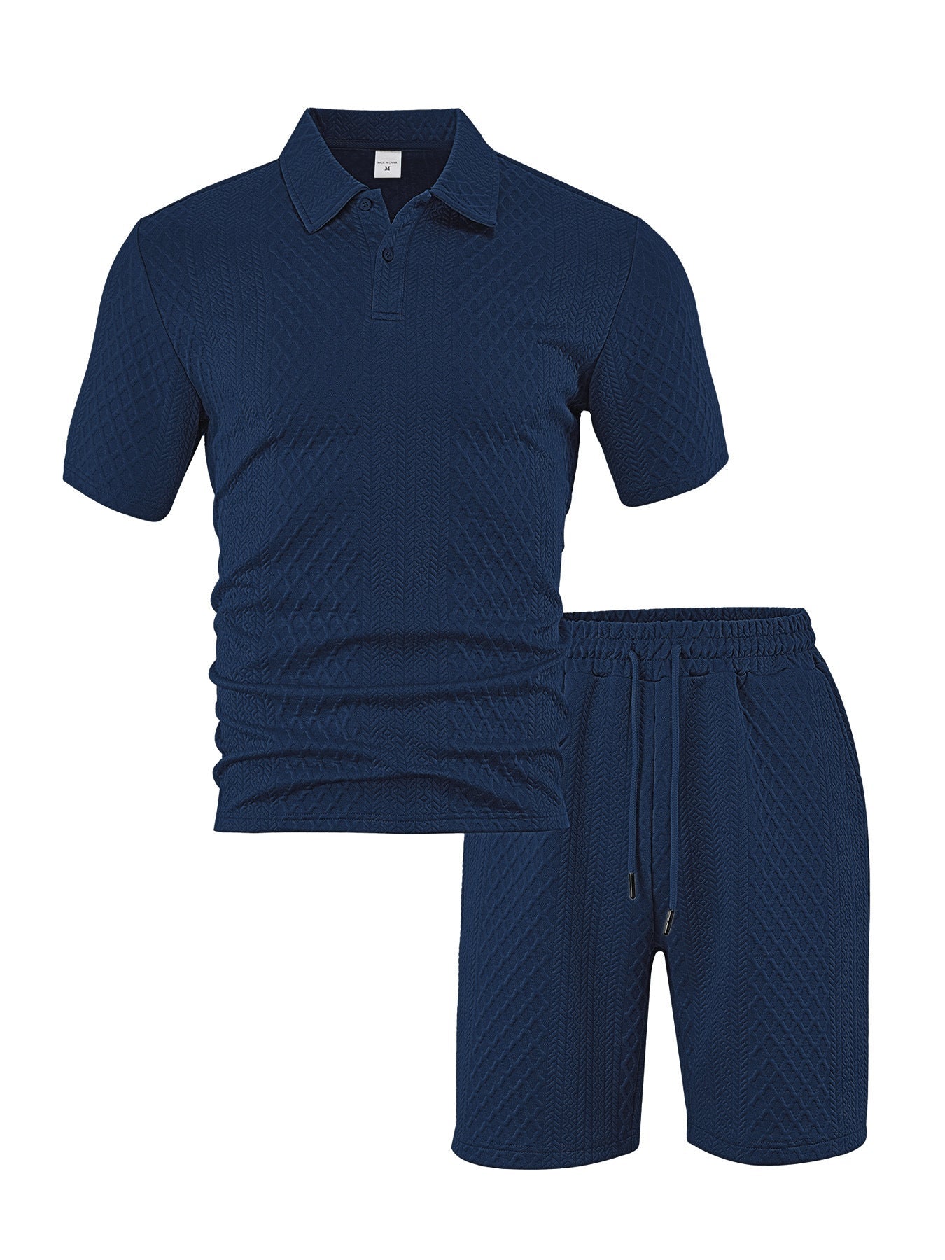 Herren Sportshirt Poloshirt mit Shorts Sommer