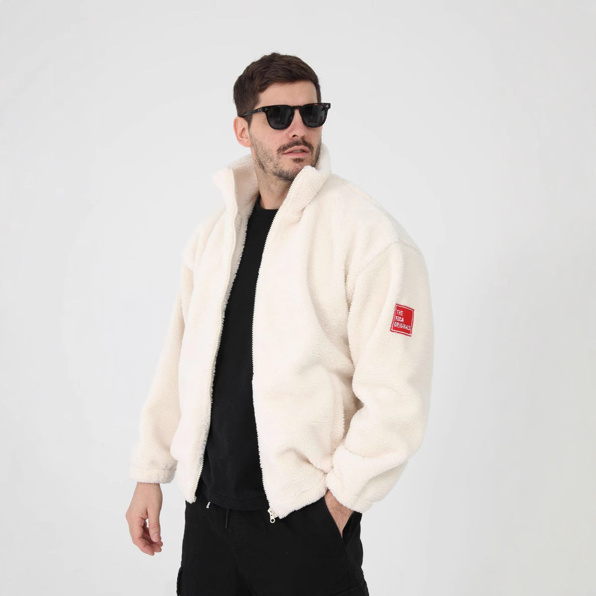 Herren Fleecemantel Warm Bequem Outdoor