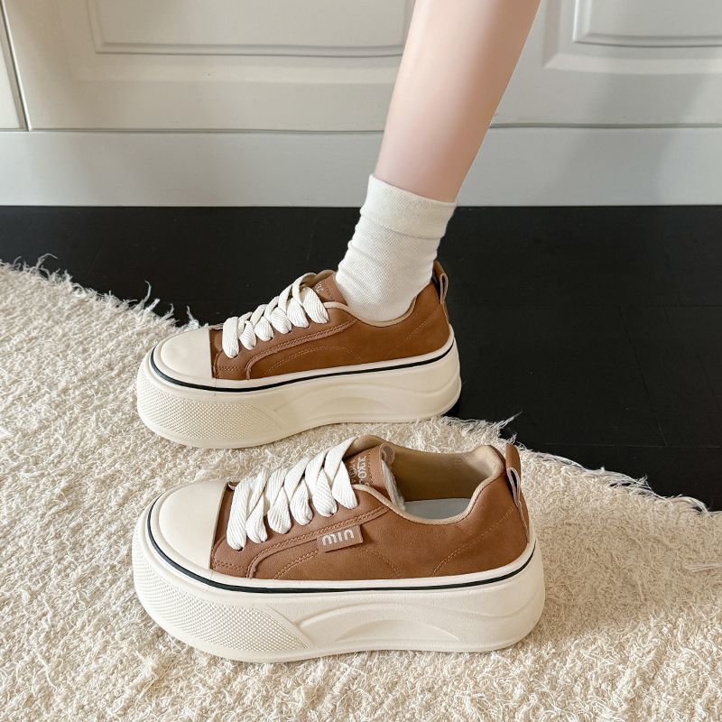 Damen Sneaker Plateau Bequem Elastisch