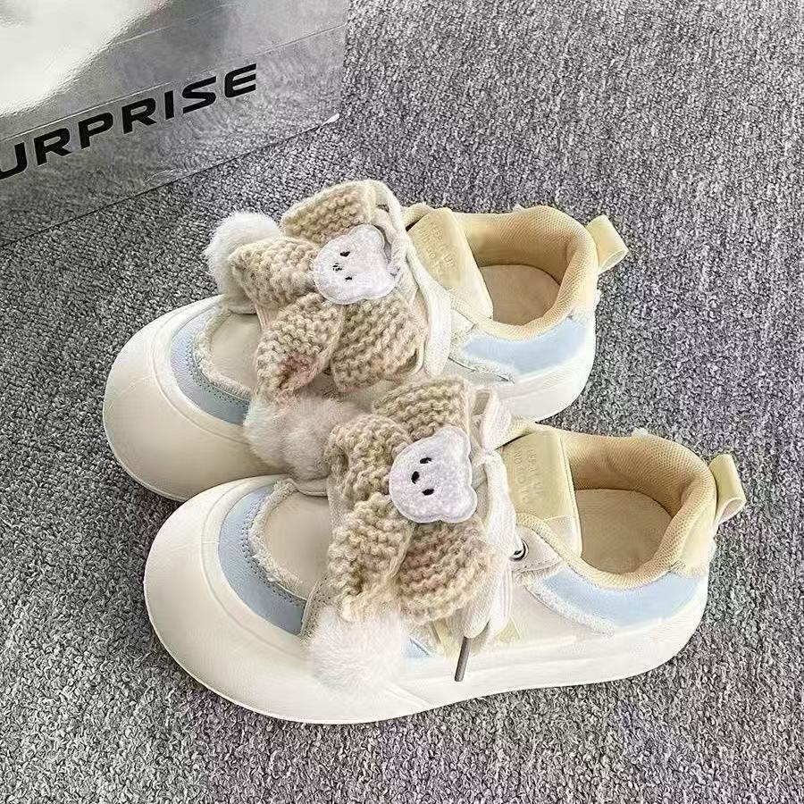 Damen Sneaker Kuschelig Verspielt Frauen Schuhe