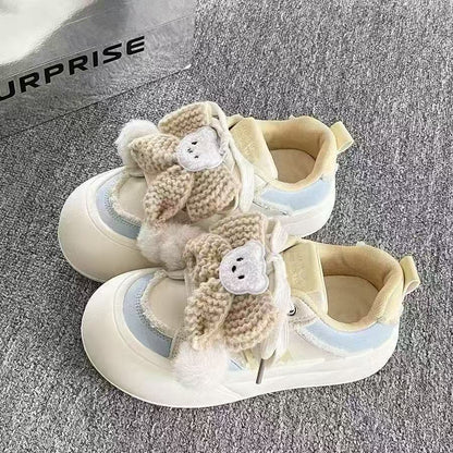Damen Sneaker Kuschelig Verspielt Frauen Schuhe