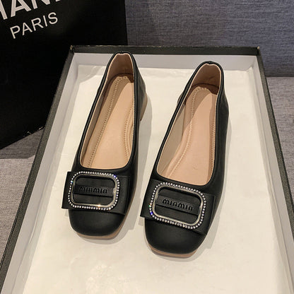 Damen Ballerinas Bequem Riemchen Schuhe Elegante Mode
