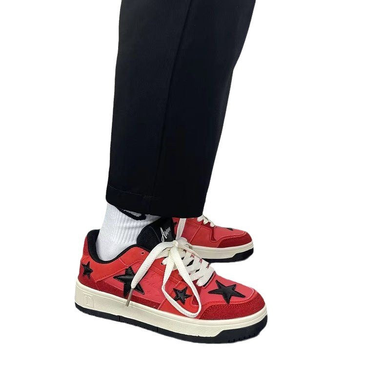Damen Sneaker Sternen Design Bequem Modisch
