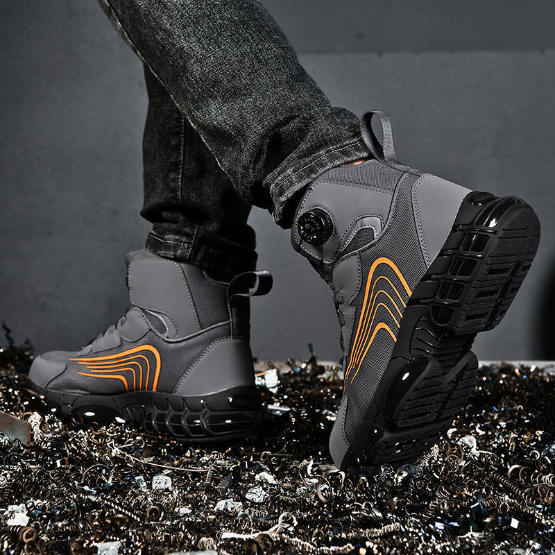 Damen Sicherheitsstiefel Rutschfest Dämpfend Arbeitsschuhe
