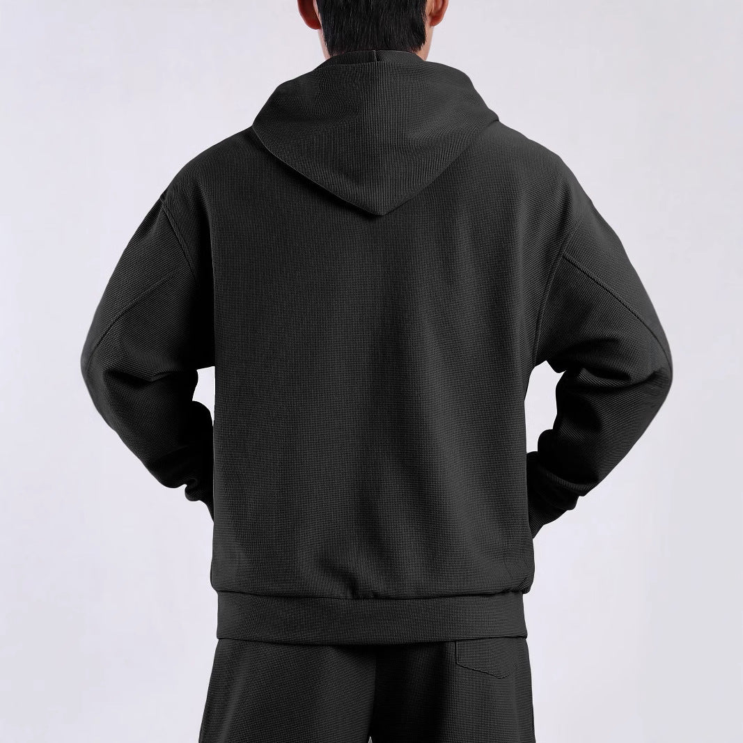 Herren Freizeitjacke Strukturiert Mit Taschen Modern