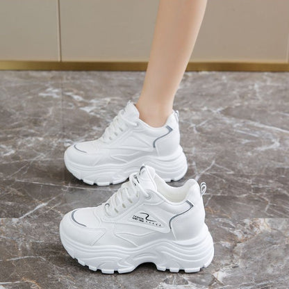 Damen Sneaker Chunky Weite Sohle atmungsaktiv Sportlich