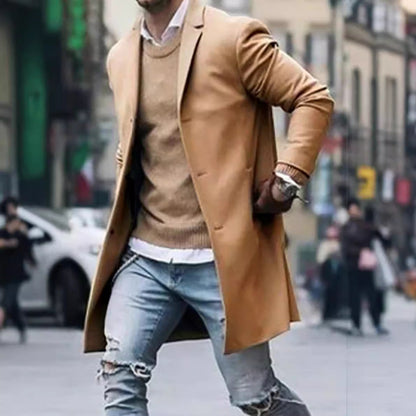 Eleganter Herren Mantel Hochwertig Modern Berlin Stil